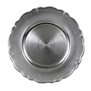 Assiette de service décorative en métal, moderne et luxueuse, en acier inoxydable poli, écologique, pour la vente en gros - Product Image 6