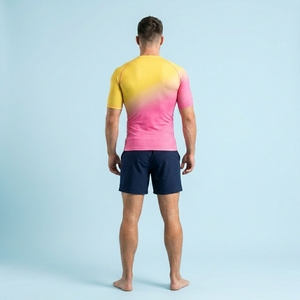 Custom <b>Men</b> Compression Fitness Tee Half Sleeve High <b>Stretch</b> Athletic Gym Sportswear Performance Wear - Product Image 2