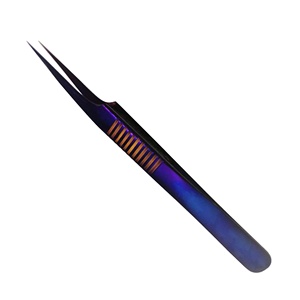 Pinces à cils professionnelles antistatiques Royal Tweezers, couleur personnalisée, en acier inoxydable - Product Image 5