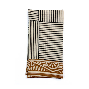 Ethnic Print Cotton Square Scarf Boho <b>Women</b> All Seasons Headwrap <b>Bandana</b> Striped Hair Accessory - Product Image 4