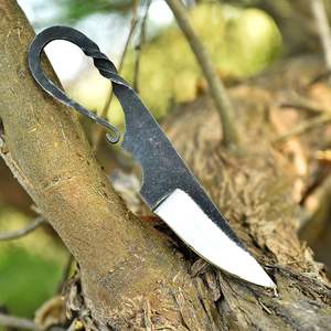 Funda de Cuero para Cuchillo Vikingo, Hoja de Acero Inoxidable Hecha a Mano, Estilo Nórdico Tradicional, Cuchillo para Caza y Camping, OEM Disponible - Product Image 4