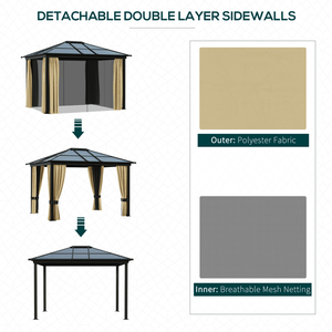 Gazebo/Pérgola para Patio, Estructura de Jardín para Exteriores, para Sombra y Comodidad - Product Image 4