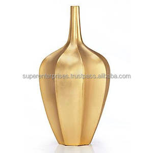 Vase à fleurs en métal artisanal élégant pour la décoration de table de salon avec finition haut de gamme, accent artistique pour la décoration de la maison - Product Image 2