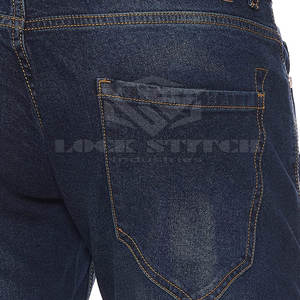 Jean en coton 100% pour homme, coupe droite, léger, taille mi-haute, décontracté, extensible, élégant, confortable et durable - Product Image 6