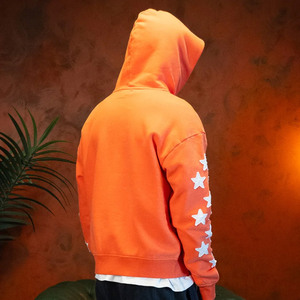 Sudadera con capucha para hombre, diseño de estrella blanca, estilo urbano, con parches desgastados, estilo hip hop, 100% algodón, sudadera con capucha para invierno. - Product Image 5