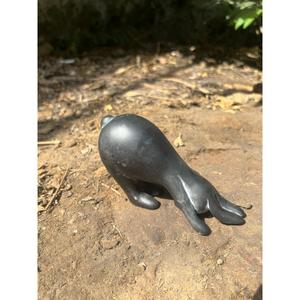 Adorables Lapins en Bronze Décoratifs pour Jardin et Patio, Petite Taille, Sculpture Vintage de Lapin Exerçant le Yoga, Prix Abordable, Faible MOQ - Product Image 5