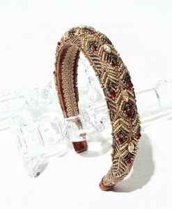 Bandeau pour cheveux brodé de perles, fait main, élégant, accessoire décoratif pour femmes et filles - Product Image 5