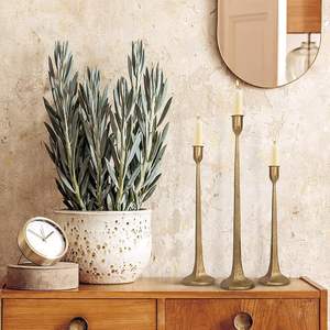 Juego de 3 Portavelas Cónicos de Hierro, Candelabros Decorativos Altos para Bodas, Mesas de Comedor y Fiestas - Product Image 3