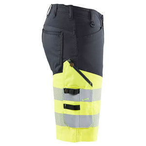 Shorts de travail haute visibilité, multi-poches, en coton, réfléchissants, pour la construction - Product Image 3