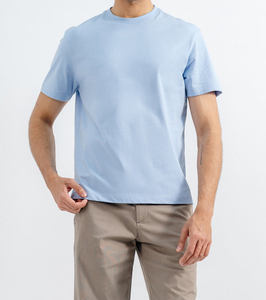 T-shirt homme en coton 100% de haute qualité, coupe slim, manches courtes, col rond, personnalisable avec votre marque. - Product Image 2