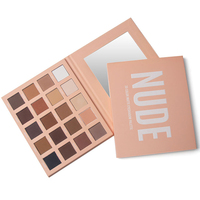 Palette de fards à paupières métalliques scintillants/brillants 20 couleurs, en poudre, longue tenue, minéraux, haute pigmentation, tons nus uniquement