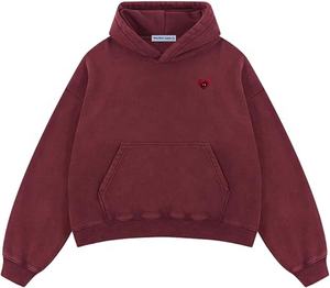 เสื้อฮู้ดผู้ชายซักกรดแบบสวมหัวมีฮู้ดเสื้อสวมหัวเสื้อฮู้ดผ้าฟริกเทอร์รี่กันแดดสีจางสำหรับฤดูหนาว - Product Image 5