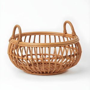 Rattan <b>storage</b> <b>baskets</b> for fruits displaying natural <b>basket</b> for <b>toys</b> & dry foods organization - Product Image 5