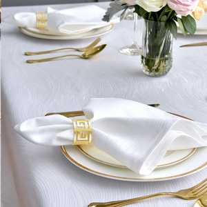 Anneaux de serviette dorés pour la mise en table, porte-serviettes décoratifs en métal pour mariage, fête, dîner, restaurant et décoration de table à domicile - Product Image 1
