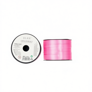 Nastro regalo Ilan 5 mm x 100 iarde rosa per confezioni - Product Image 2