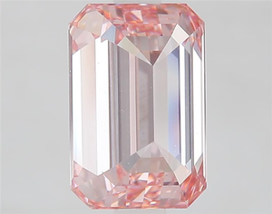 Magnífico Diamante Rosa de 5 Quilates con Corte Esmeralda, Diamante Suelto de Corte Escalonado de Color Fantasía Raro para una Obra Maestra de Joyería de Lujo Personalizada - Product Image 4