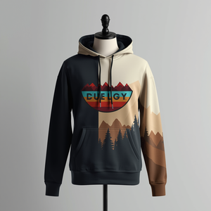 Sudadera con Capucha con Diseño de Paisaje de Valle, Sudadera de Felpa de Algodón con Estampado Natural, Personalización OEM ODM - Product Image 3