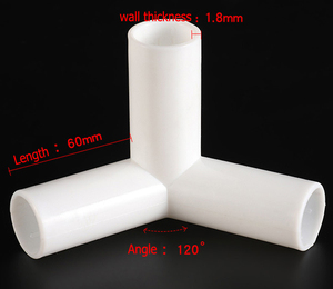 ข้อต่อพลาสติก PVC เกรดเฟอร์นิเจอร์ ขนาด 8 มม. 12 มม. แบบ 3 ทาง และ 4 ทาง สำหรับเชื่อมต่ออุปกรณ์เต็นท์ - Product Image 6