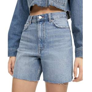 Últimos Shorts de Mezclilla para Mujer, Elegantes, de Cintura Alta, Lavado Claro, con Dobladillo Deshilachado, Casuales de Verano, Venta al Por Mayor Personalizada - Product Image 2