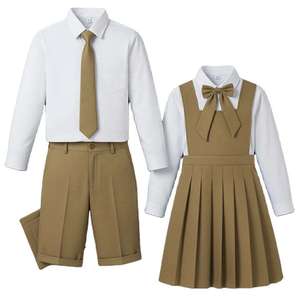 Conjunto de Uniforme Escolar para Niños, Chaleco, Camisa y Pantalón, Ropa Académica Formal, Colores y Logotipo Personalizados, Fabricante al por Mayor, Bordado - Product Image 4