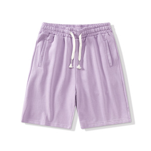 Men's Solid Color Drawstring Bermuda <b>Shorts</b> Casual Knitted Mid Waist Breathable Cotton <b>Shorts</b> - Product Image 5