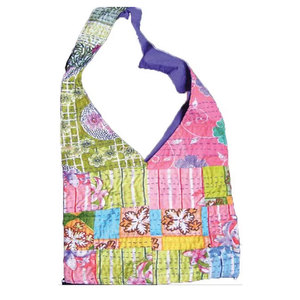 Bolso bandolera bordado a mano con costuras Katha, estilo artesanal tradicional, bohemio, étnico, de algodón, para viaje, para mujer. - Product Image 3
