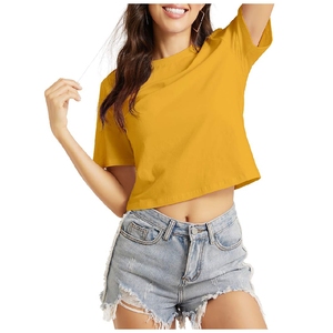 T-shirt court pour femme en gros – Vêtements de sport personnalisés en tissu de haute qualité – Tenue de gym confortable et élégante - Product Image 2