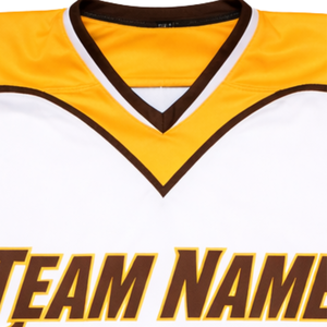 Jersey de Hockey sobre Hielo Premium |   Añade el Nombre de tu Equipo Personalizado - Tela Resistente para Ligas Profesionales - Uniforme de Equipo Estilo Vintage - Product Image 5