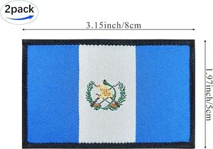 Paquete de 2 Parches de la Bandera de Guatemala, Parche Táctico de la Bandera Guatemalteca, Bandera del Orgullo - Product Image 4