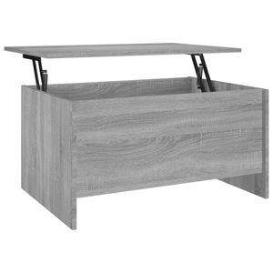 Tavolino da Caffè in Legno Ingegnerizzato Sonoma Grigio con Bracciolo Regolabile - Product Image 2