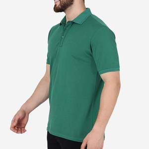 Produit Tendance Vente en Gros OEM Logo Personnalisé Couleur Unie Streetwear Polo Uni Coupe Classique pour Hommes Vêtements Décontractés Respirant - Product Image 2