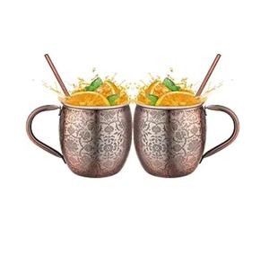 Tazas Moscow Mule de Cobre Puro, Tazas para Beber, Regalos para Él y Ella, Aniversario, Tazas de Cobre Genuinas para Moscow Mules - Product Image 2