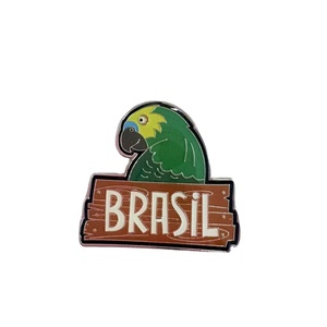 Customized Soft enamel +Epoxy Metal Crafts with Black Nickel Gold Silver Copper Glitter Finish magnet/ <b>key</b> <b>chain</b> - Product Image 1