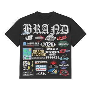 Camisetas Deportivas de Moda con Diseño Personalizado, Alta Demanda, 100% Algodón, Cuello Redondo, Corte Holgado para Hombre, Precio al por Mayor - Product Image 1