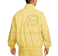 Jaket Windbreaker Ringan Kustom dengan Ritsleting 100% Nilon Tahan Air Cepat Kering Ramah Lingkungan Pakaian Olahraga Luar Ruangan OEM ODM
