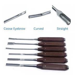 Ensemble d'osteotomes et de ciseaux à os, instruments chirurgicaux orthopédiques en acier inoxydable, kit d'opération réutilisable - Product Image 1