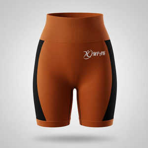 Shorts de yoga de compresión transpirables para mujer, de cintura alta, para gimnasio, ciclismo, fitness y levantamiento de pesas, con efecto fruncido y realce de glúteos. - Product Image 1