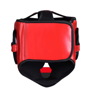 Protector de Cabeza de Boxeo de PU Rojo, Protección Facial Completa para Entrenamiento y Sparring, Uso en MMA y Kickboxing - Product Image 6