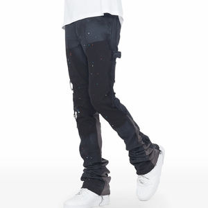 Pantalones Vaqueros de Mezclilla para Hombre, Corte Recto, Cierre de Botones, Ligeros, Casuales, Ajustados, Transpirables, Moda Urbana, Ropa de Exterior - Product Image 3