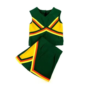 Wholesale <b>Custom</b> Adult Sleeveless <b>Dress</b> Cheerleader Skirt New Style Sport Wear Cheerleading Uniform 100% Polyester - Product Image 1