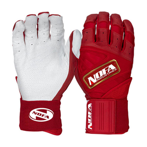 Guantes de Bateo de Béisbol Personalizados para Adultos, de Cuero, Ambidiestros, Acolchados, con Cierre de Hebilla, Negro/Blanco, Tallas S-XXL, Empaque Personalizado - Product Image 2