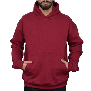 Sweats à capuche tendance personnalisés pour hommes, couleur unie, coupe ample, style pull-over, meilleur prix pour le streetwear quotidien, haute qualité - Product Image 1