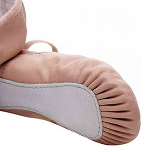 Zapatos de entrenamiento de gimnasia suaves de cuero para adultos, zapatos planos de ballet para niñas, zapatos planos transpirables de cuero de alta calidad - Product Image 4