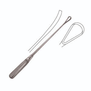 Cuchara de Aspiración para Aborto Wallich Ovum Curette, 19 mm, Acero Inoxidable, Alta Calidad, Instrumento Quirúrgico de Obstetricia y Ginecología, 42 cm - 16 1/2 pulgadas, CE - Product Image 5