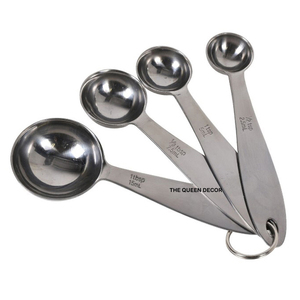 Sustainable Metal <b>Measuring</b> Cups And <b>Spoons</b> Set Indian Style Metal Gold Coating Custom Measure <b>Spoon</b> Cups Trend - Product Image 6