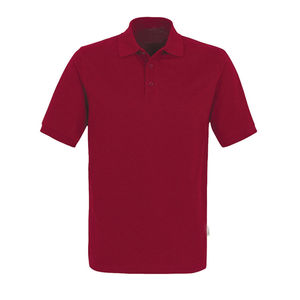 Polo Rojo de Manga Corta para Hombre, Color Sólido, Tejido de Punto, Estilo Casual, Cierre de Botones, Corte Regular - Product Image 1