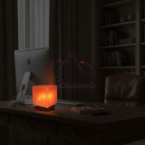 Unique Craft Himalayan Cube Shape <b>Salt</b> Lamp Premium Quality Himalayan Cube Shape <b>Salt</b> Lamp For <b>Gift</b> - Product Image 5