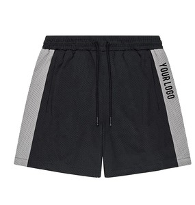 Men's <b>Black</b> Breathable Canvas 220g Solid Mid Elastic Waist Casual <b>Shorts</b> with Pocket - Product Image 2