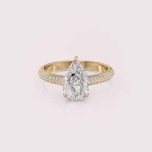Anillo de Compromiso de Moissanita de Alta Joyería Más Vendido para Mujer con Estilo Lujoso y Elegante Disponible al Mejor Precio del Mercado - Product Image 1