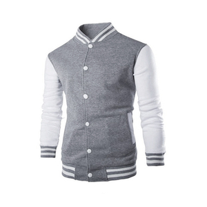 Veste de sport en satin pour homme de haute qualité, logo personnalisé, blanc-bleu, style Starter, veste en laine personnalisée, design tendance et nouveau - Product Image 2